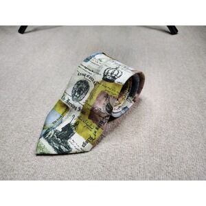 Eagles Wings Silk Necktie Religious Christian Crown Lion Patchwork